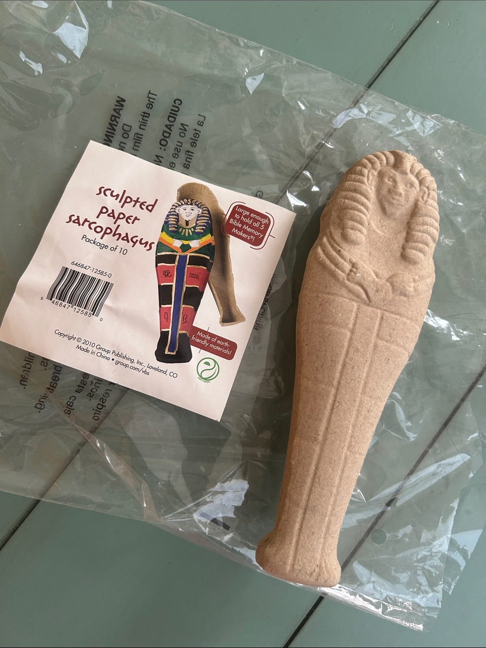 Sculpted Paper Sarcophagus Lot 40 Egypt Craft Kits - Discontinued